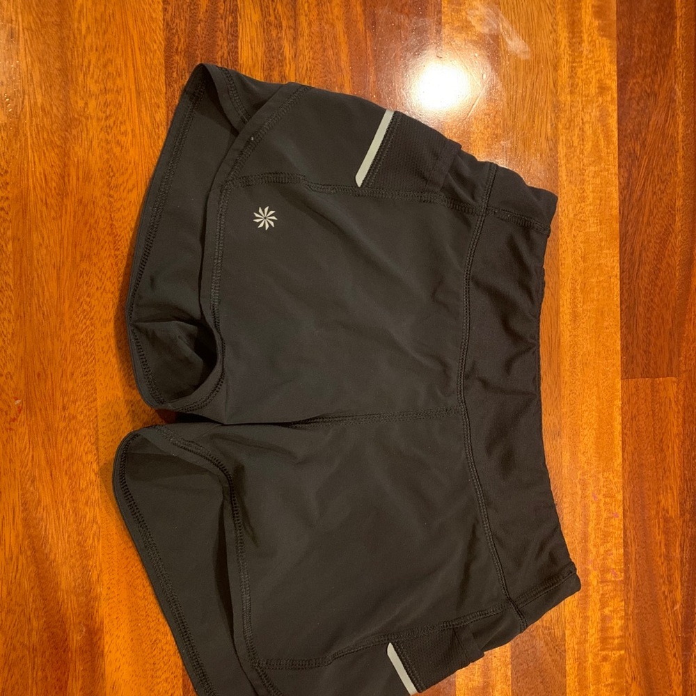 Athleta Black running shorts